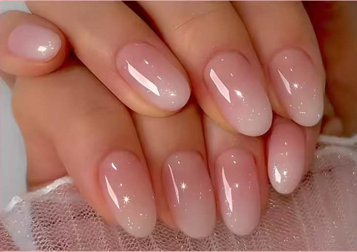 Nails Press-On Rose Doux – Chic, Rapide, Réutilisable, 24 ongles